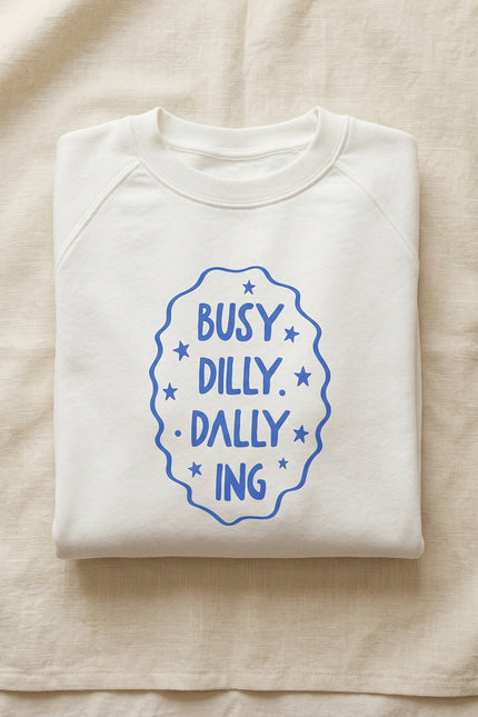Dilly Dally Organic Raglan Sweatshirt