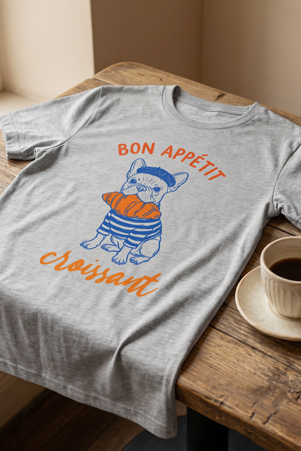 Paris Inspired Frenchie Womens softstyle tee