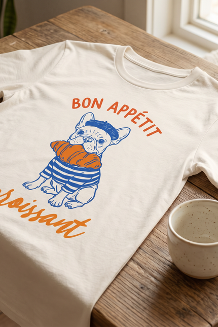 Paris Inspired Frenchie Womens softstyle tee