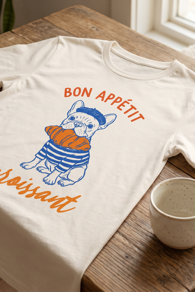Paris Inspired Frenchie Womens softstyle tee