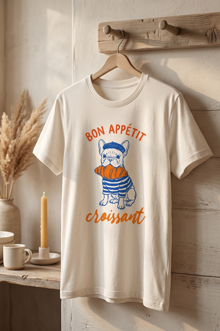 Paris Inspired Frenchie Womens softstyle tee