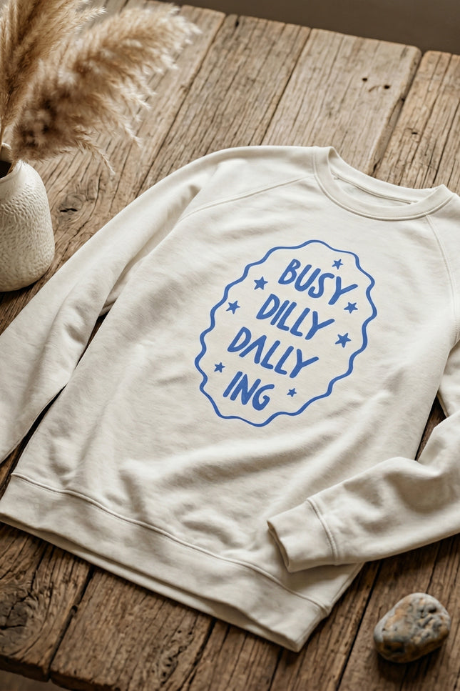 Dilly Dally Organic Raglan Sweatshirt