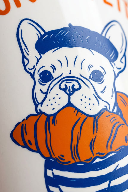 Frenchie Pup Croissant Mug