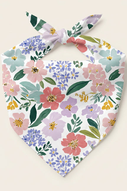 Summer Field Flowers print bandana